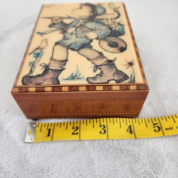 Hummel The Happy Wanderer Music Jewelry Box Made in W. Germany - Picture 12 of 14